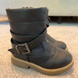 Toddler black boots